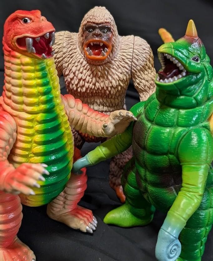 楳図かずお版 ギガス＆ドラコ＆レッドキング（アート・ストーム）3体