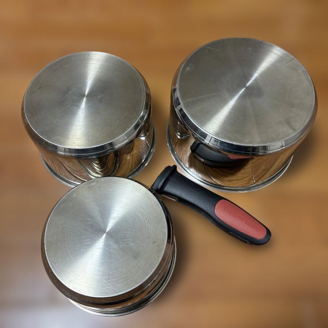 Tupperware タッパーウェア コンパクトクックウェア 3点セット