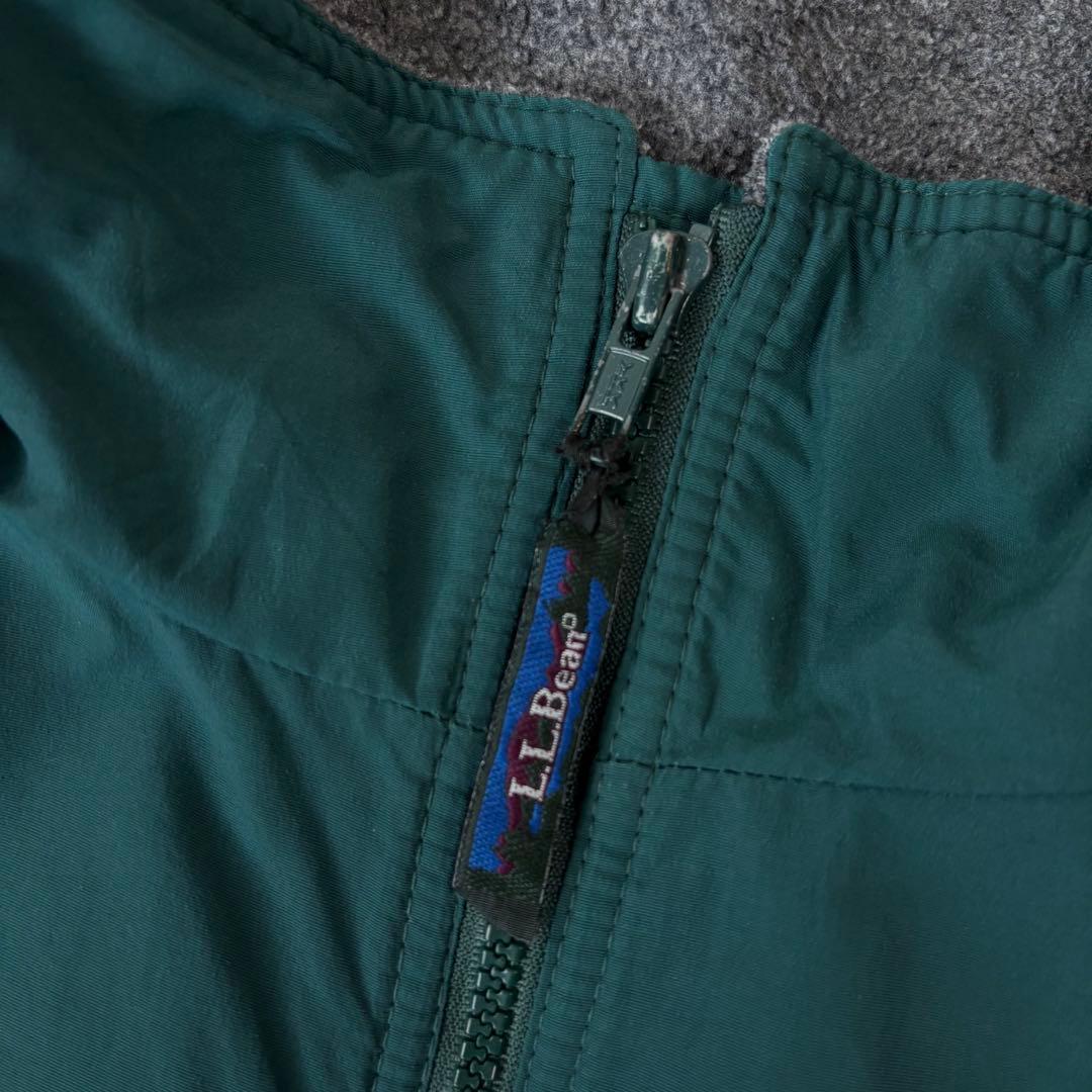 USA製　L.L.Bean　ウォームアップジャケット　Lサイズ　グリーン　古着