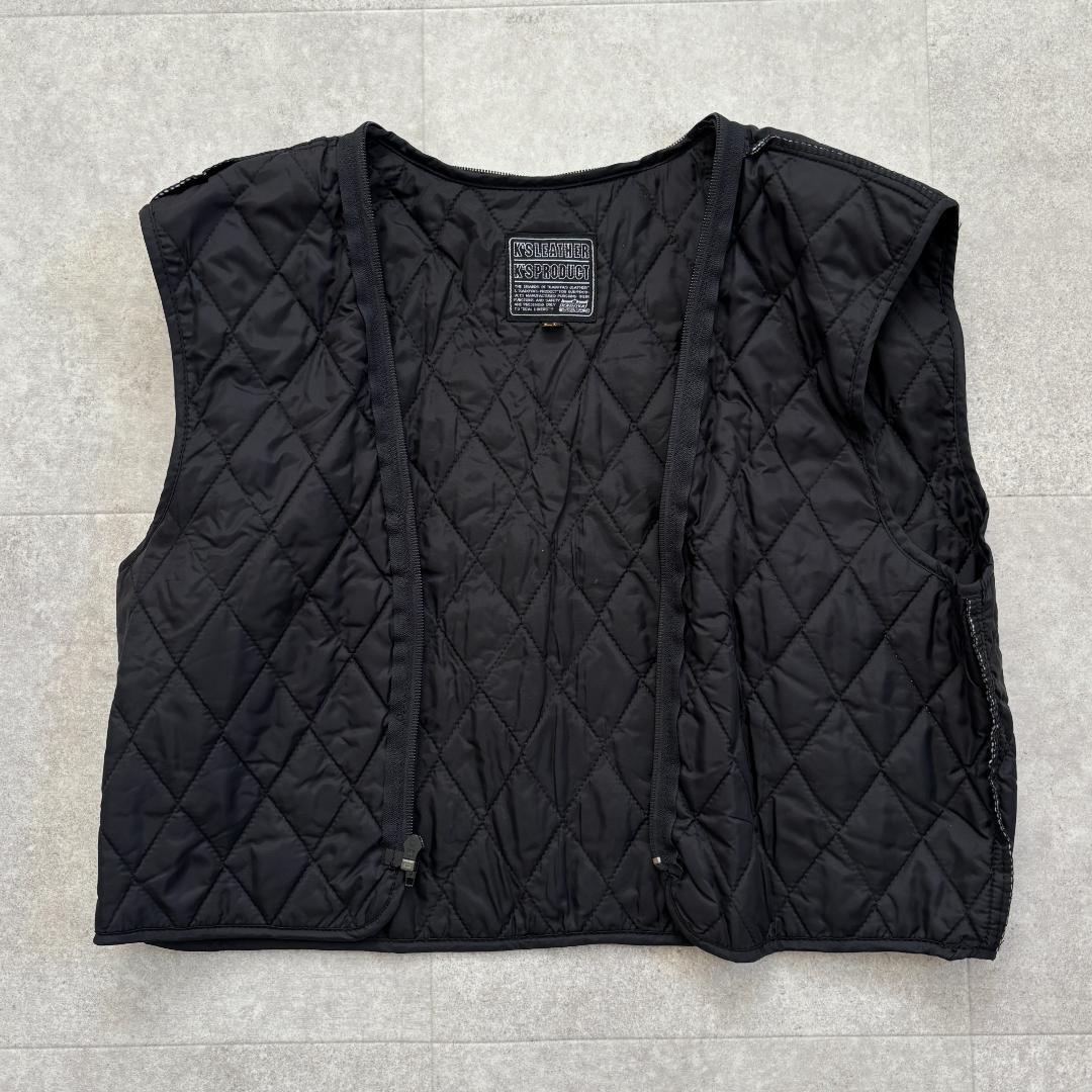 美品・LL】KADOYAカドヤ/EVO/ダブルライダース/キルティングライナー