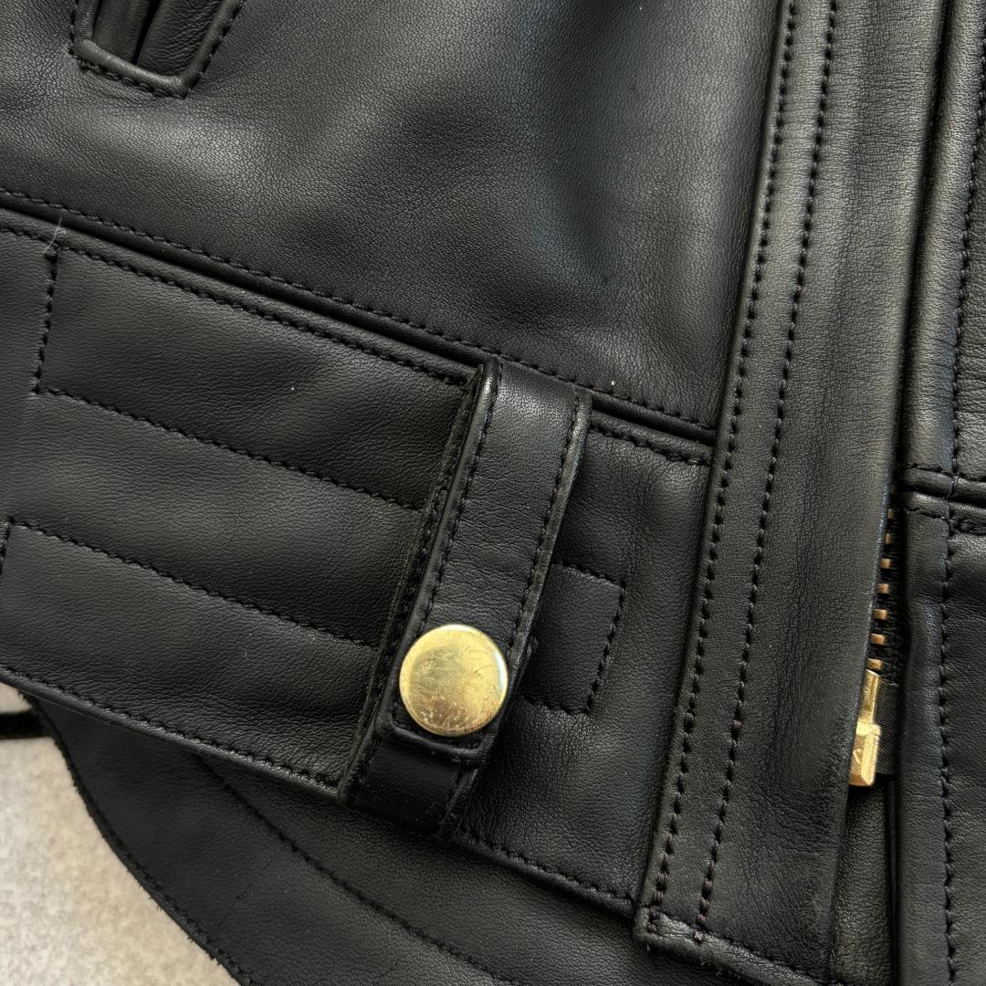 美品・LL】KADOYAカドヤ/EVO/ダブルライダース/キルティングライナー