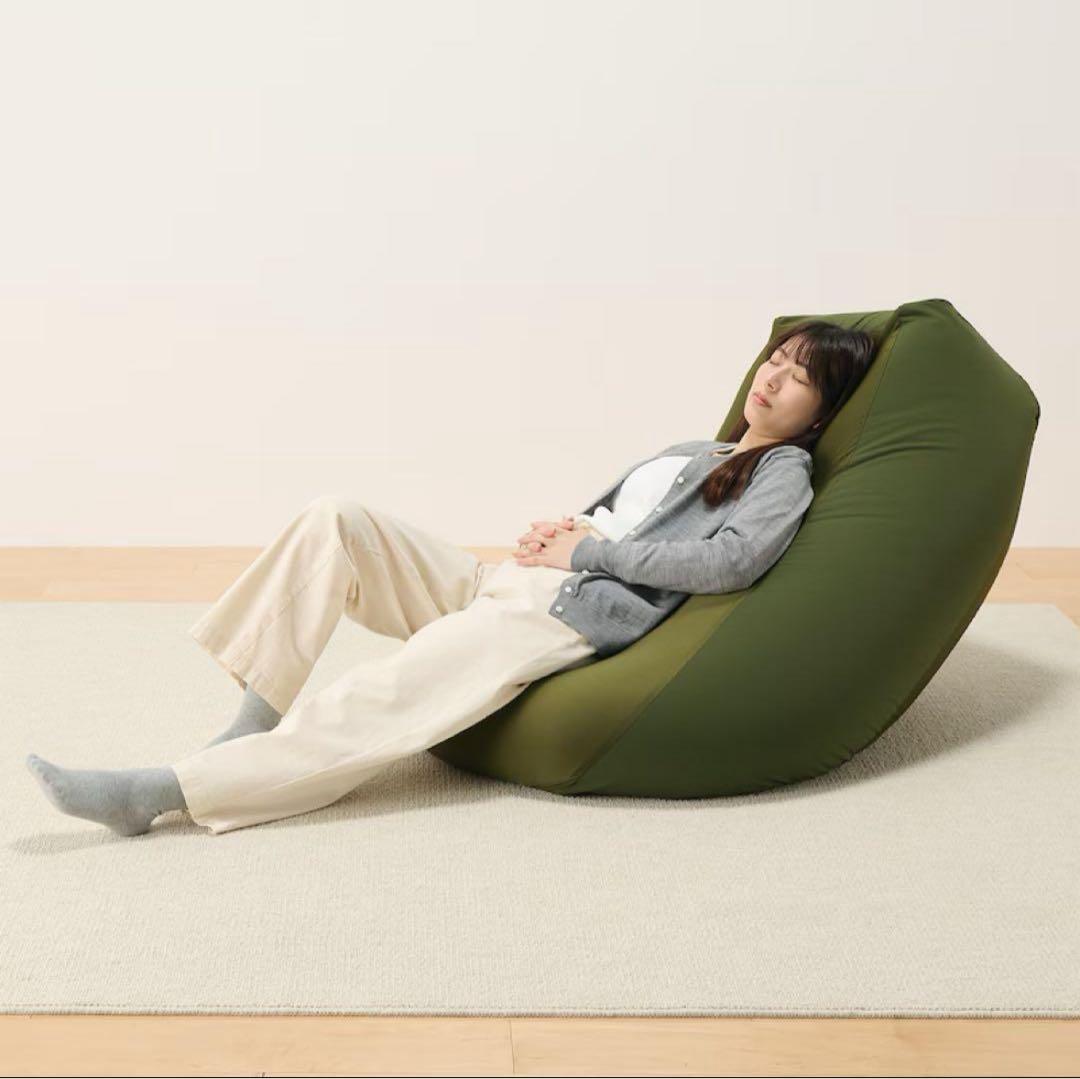 引き取り限定 無印良品（MUJI）体にフィットするソファ長方形 カバー