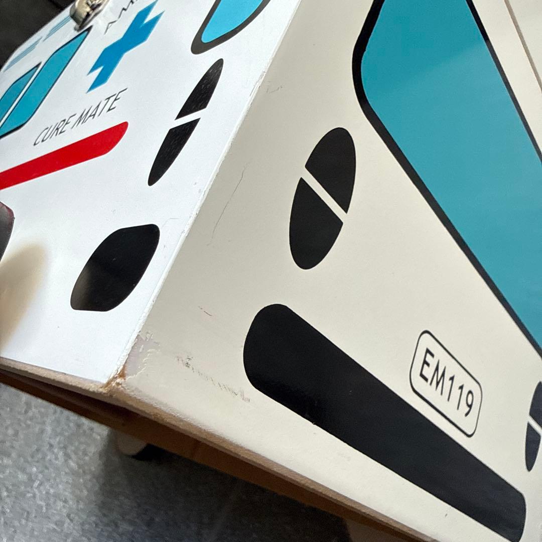 キュアメイト CURE MATE 救急箱 救急車 木製 2個 猫 薬入れ 薬箱