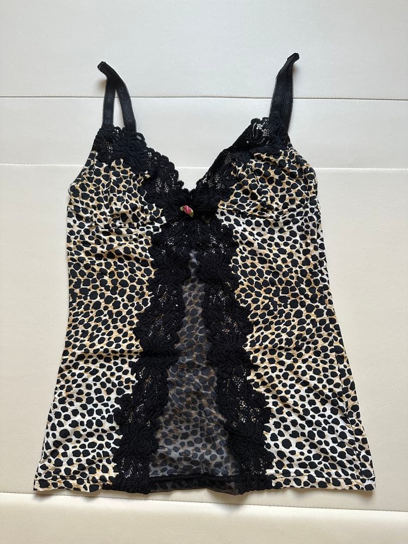 DOLCE&GABBANA　ドルガバ アンダーウェア レースキャミ アニマル DOLCE&GABBANA Leopard-print silk pareo | NET-A-PORTER