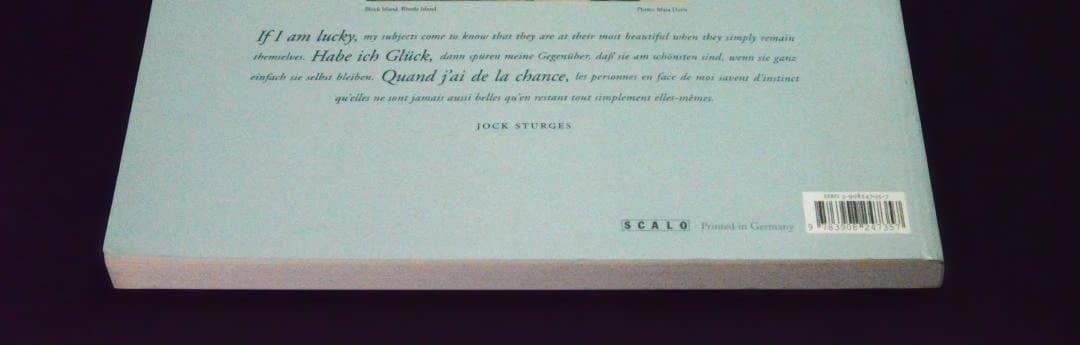 【 Jock Sturges：Photographer】2000年初版発行