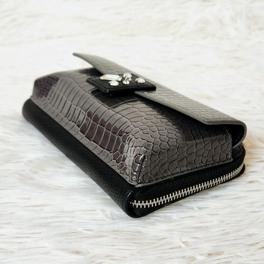 《未使用》ABISTE アビステ ビジュー付き ウォレット ショルダーバック