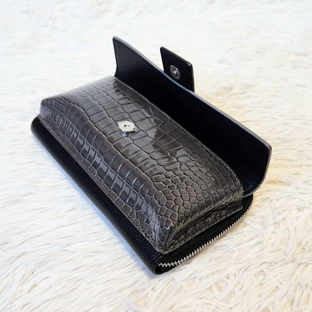 《未使用》ABISTE アビステ ビジュー付き ウォレット ショルダーバック