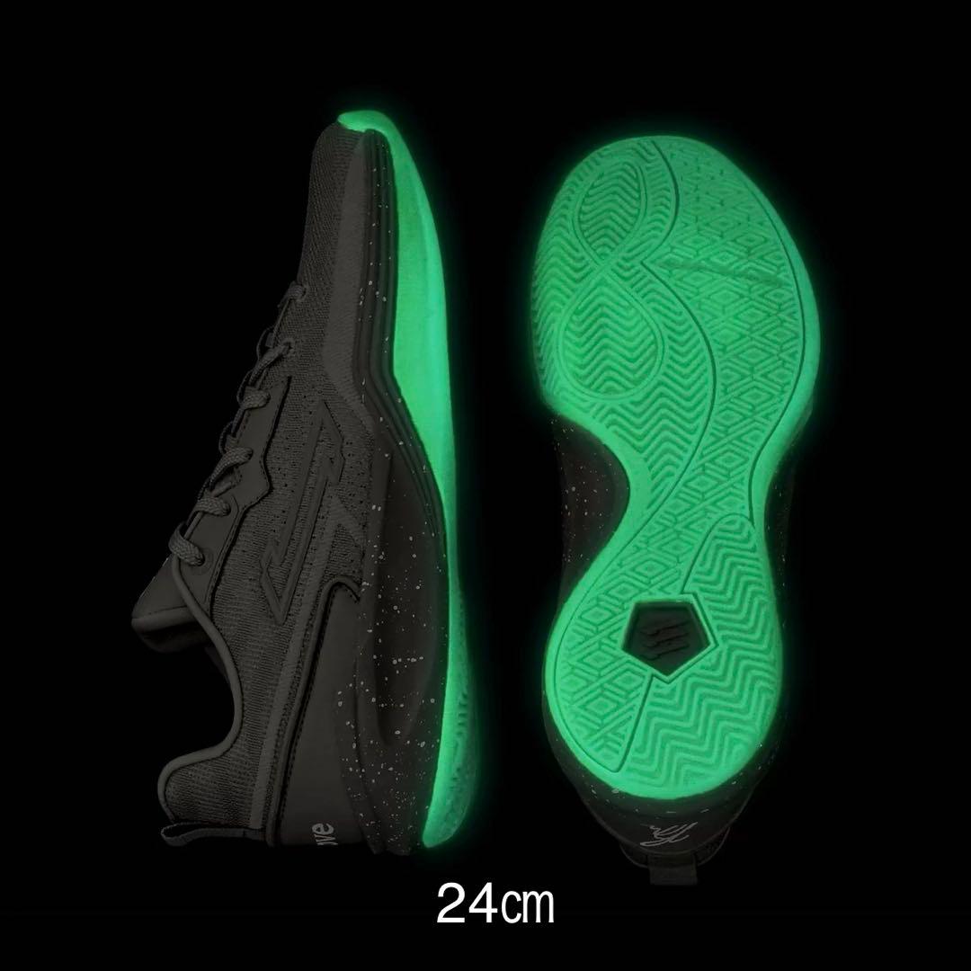 最終値下げ！RIKU1 グレーEGOZARU 24㎝　バスケットシューズ エゴザル（EGOZARU）バスケットシューズ バッシュ RIKU1 瀬川選手