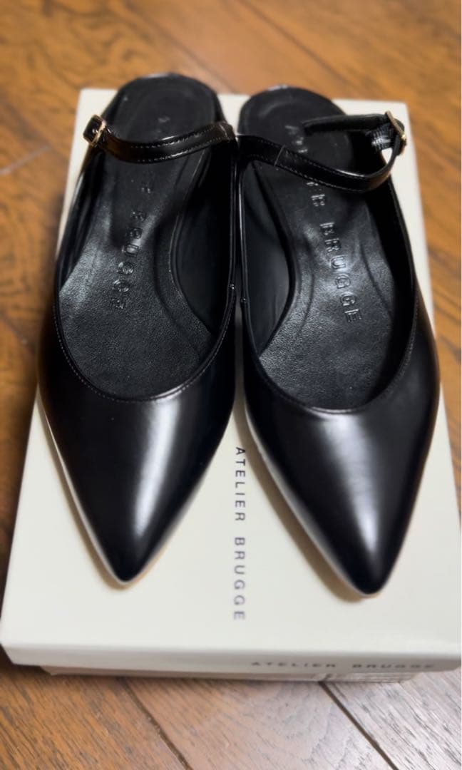 【新品未使用】アトリエ・ブルージュ ストラップミュール 23.5cm