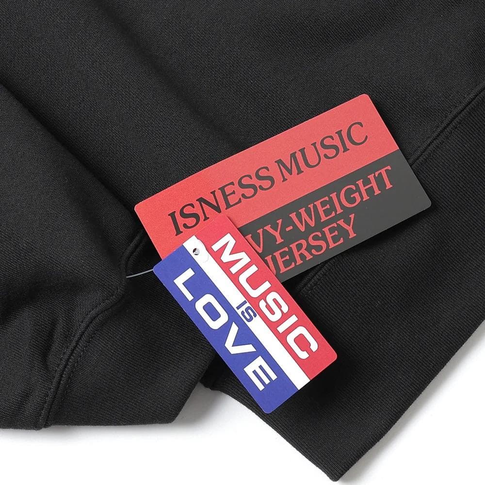 新品 イズネスミュージック NEU WAVEスウェット ブラック イズネス