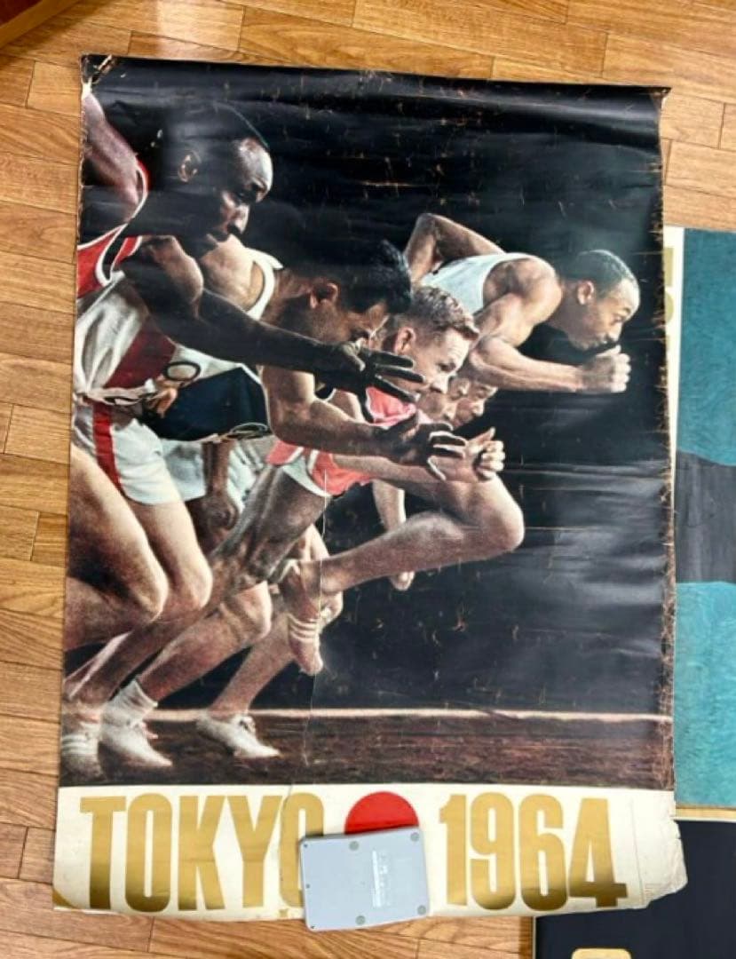 東京オリンピック 1964ポスター 4枚セット B1 聖火陸上水泳国立競技場