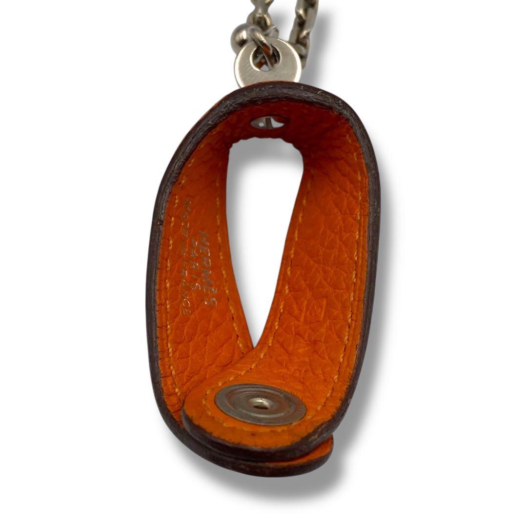 極美品 HERMES エルメス グローブホルダー レザー チャーム ノマド