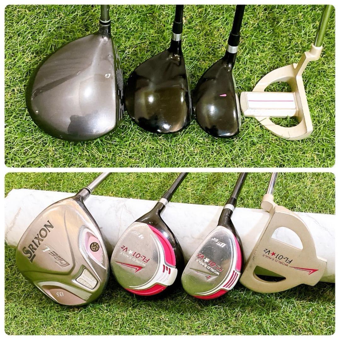 ワールドイーグル レディースゴルフセット 10本 初心者 右 L スリクソン1w