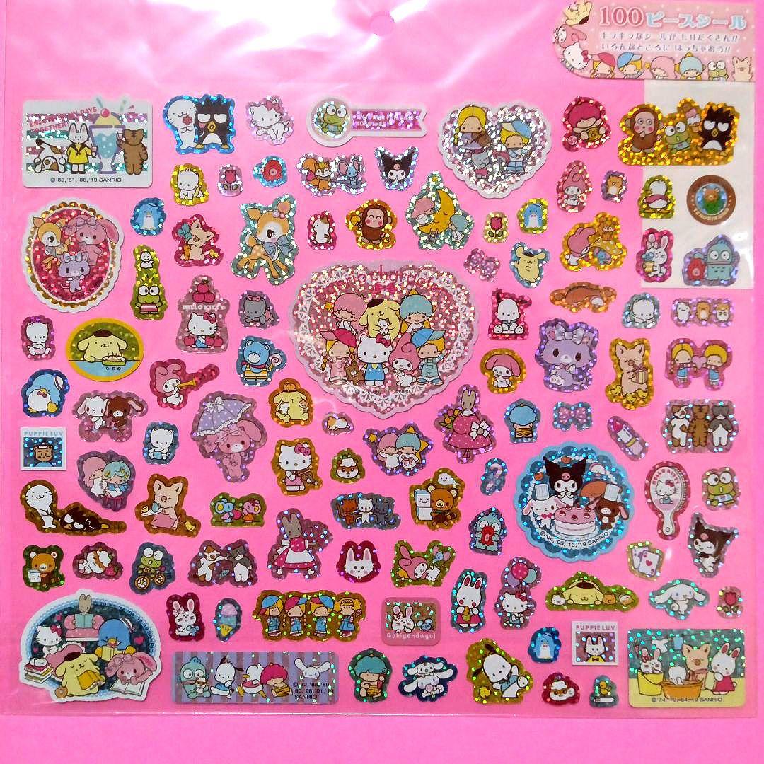 平成レトロ 平成女児 サンリオ 100ピースシール ㉑ - メルカリ