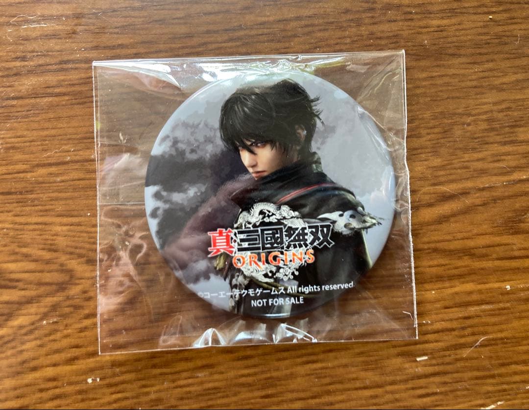 真・三國無双ORIGINS びっく宝島 特典缶バッジ 無名 紫鸞 主人公