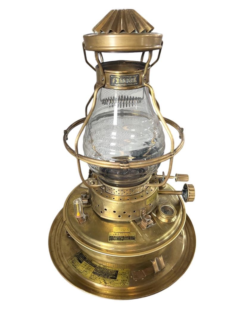 ニッセン 日本船燈 フリージア ゴールドフレーム レトロ ストーブ IS