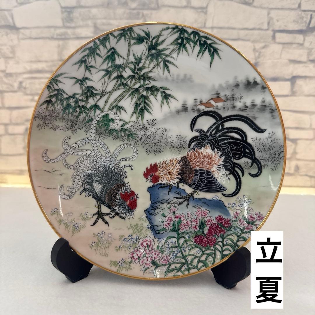 フランクリンポーセリン／富蘭克林瓷器・花鳥節氣圓／二十四節気 絵皿