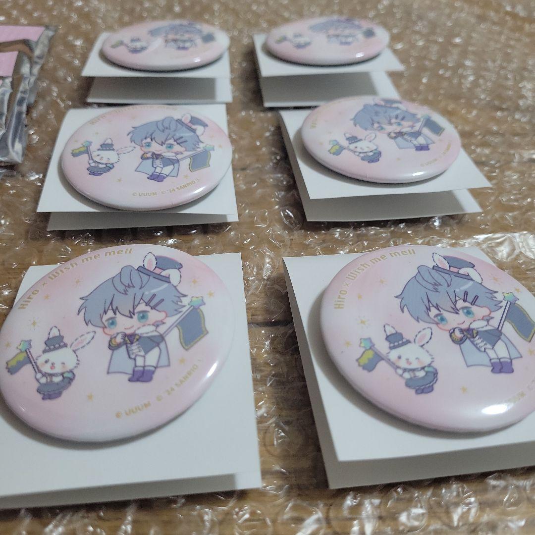 ヒロ ウィッシュミーメル 缶バッジ カラフルピーチ ミニキャラ