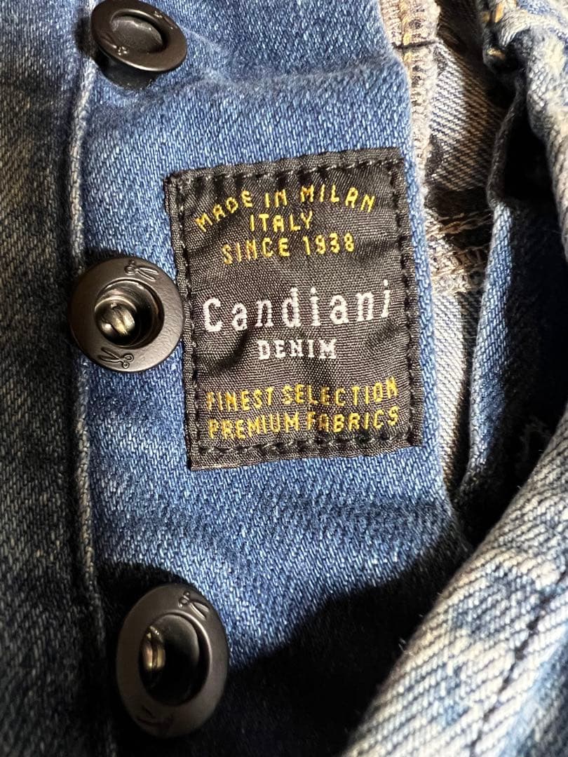 極美品】DENHAM RAZORW33カンディアーニ製ダメージ加工イタリア生地