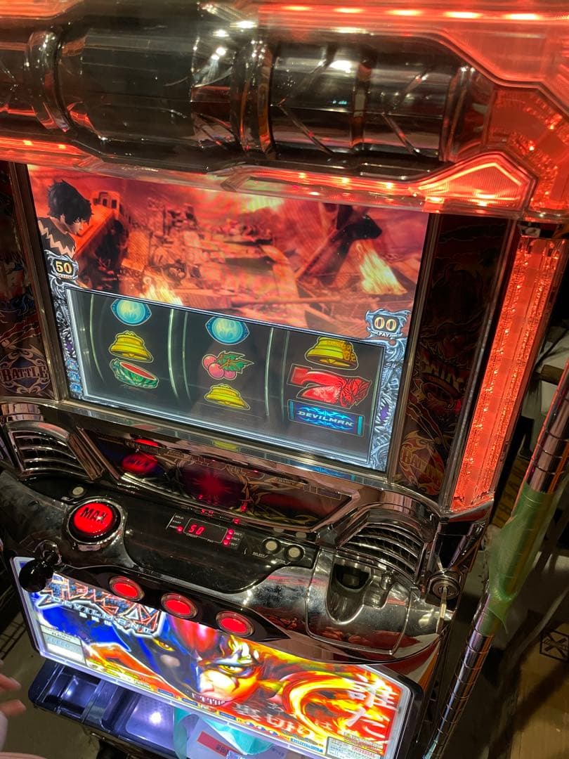 【配送料込み・引取可能】エレコ デビルマンII -悪魔復活- 実機 パチスロ