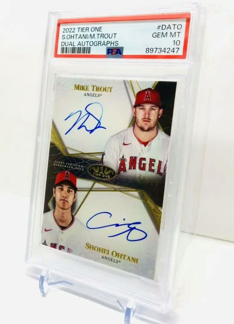 PSA10 2022 大谷翔平 トラウト TOPPS 直筆サイン 鑑定済 - メルカリ