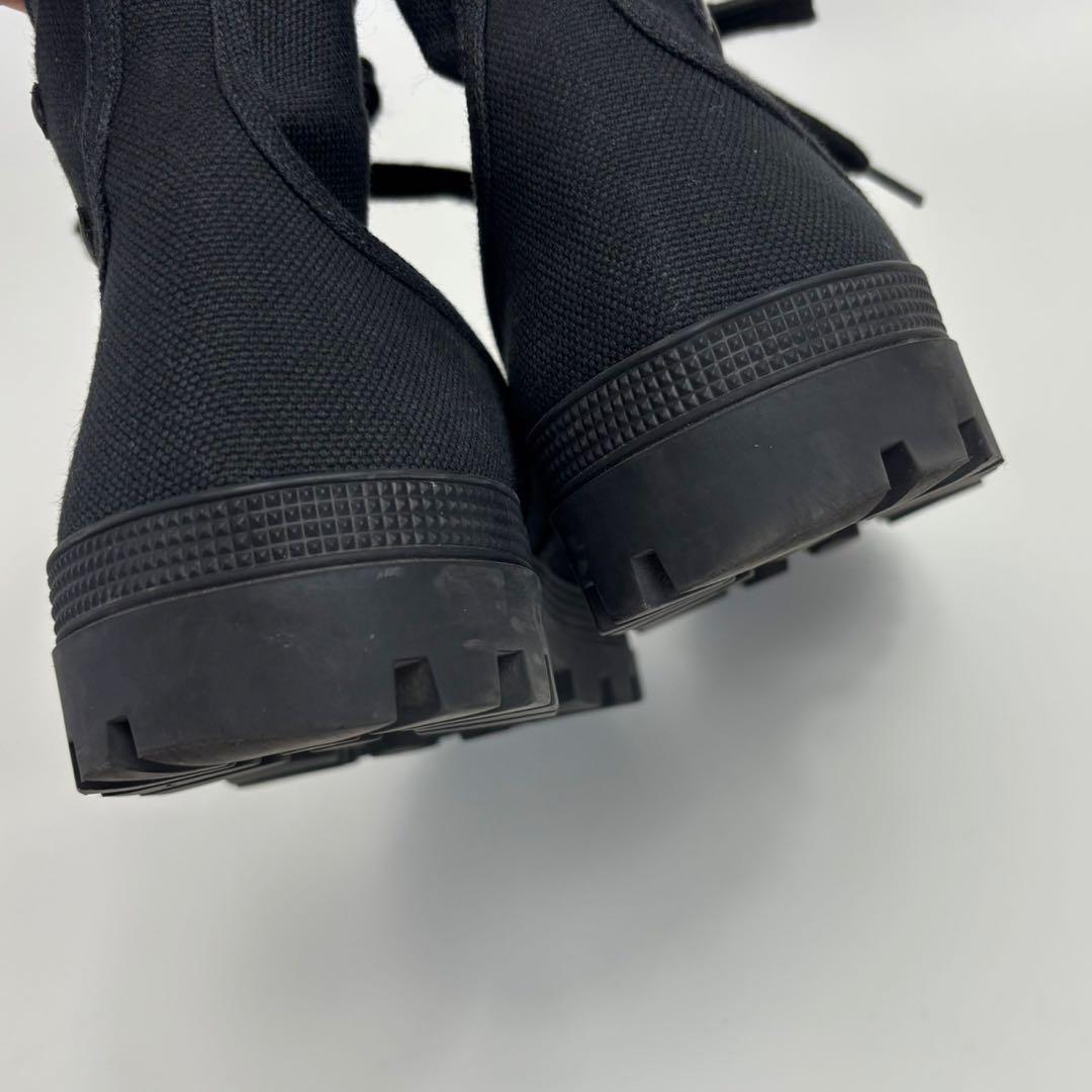 セリーヌ CELINE パタパンレースアップブーツ ブラック 37 24cm