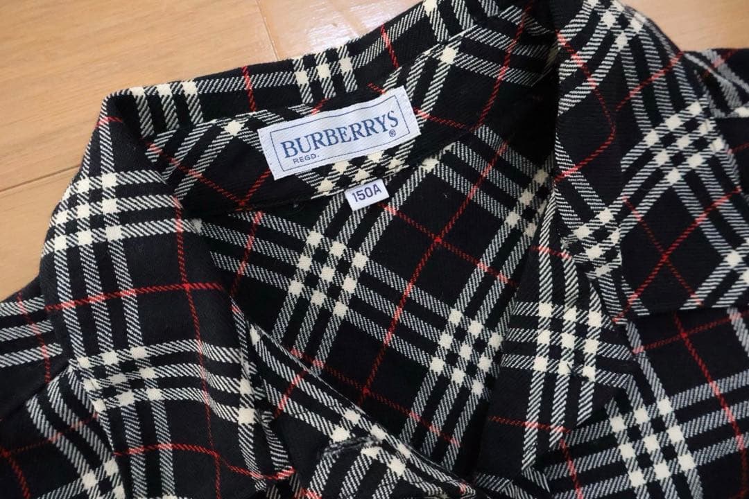 BURBERRY'S チェック柄長袖ワンピース 150A - メルカリ