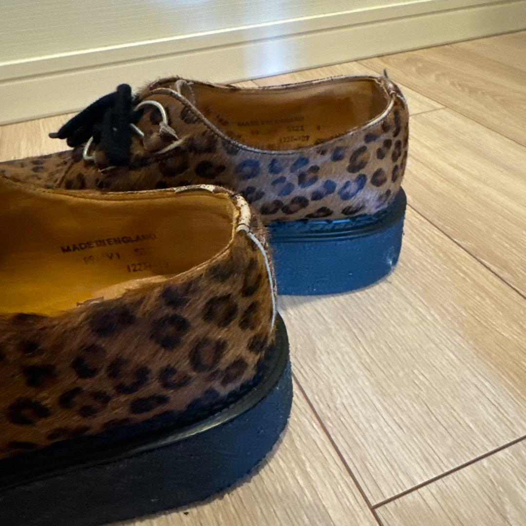 ジョージコックス ラバーソール ハラコ ヒョウ柄 レオパード サイズ8
