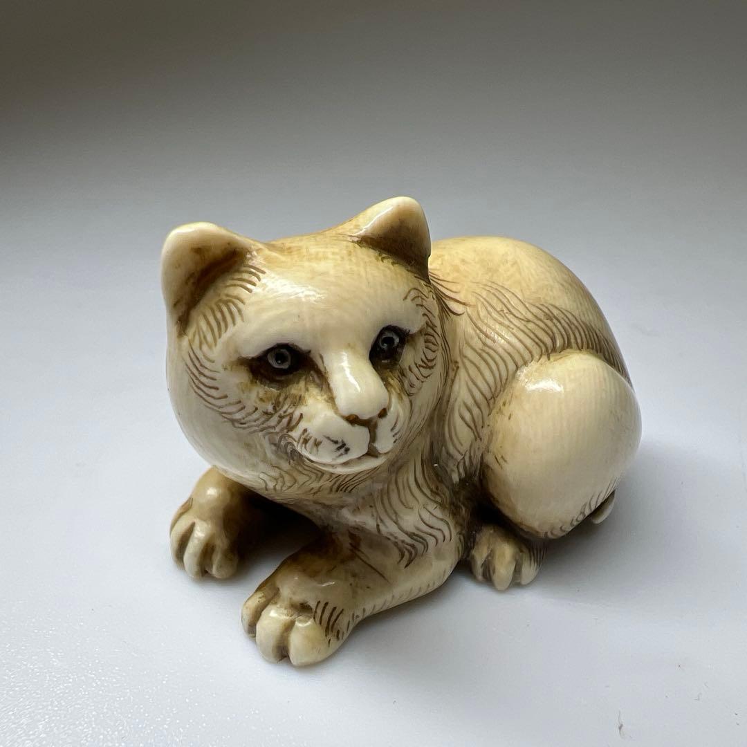 和之在銘 極上猫根付 木箱付 21g 東Y8-0205☆2Fトヒオ - メルカリ