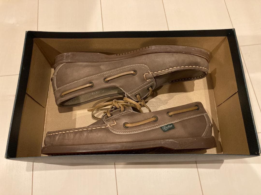 0*8様 Paraboot BARTH サイズ7 パラブーツ ブラウン デッキシ - メルカリ