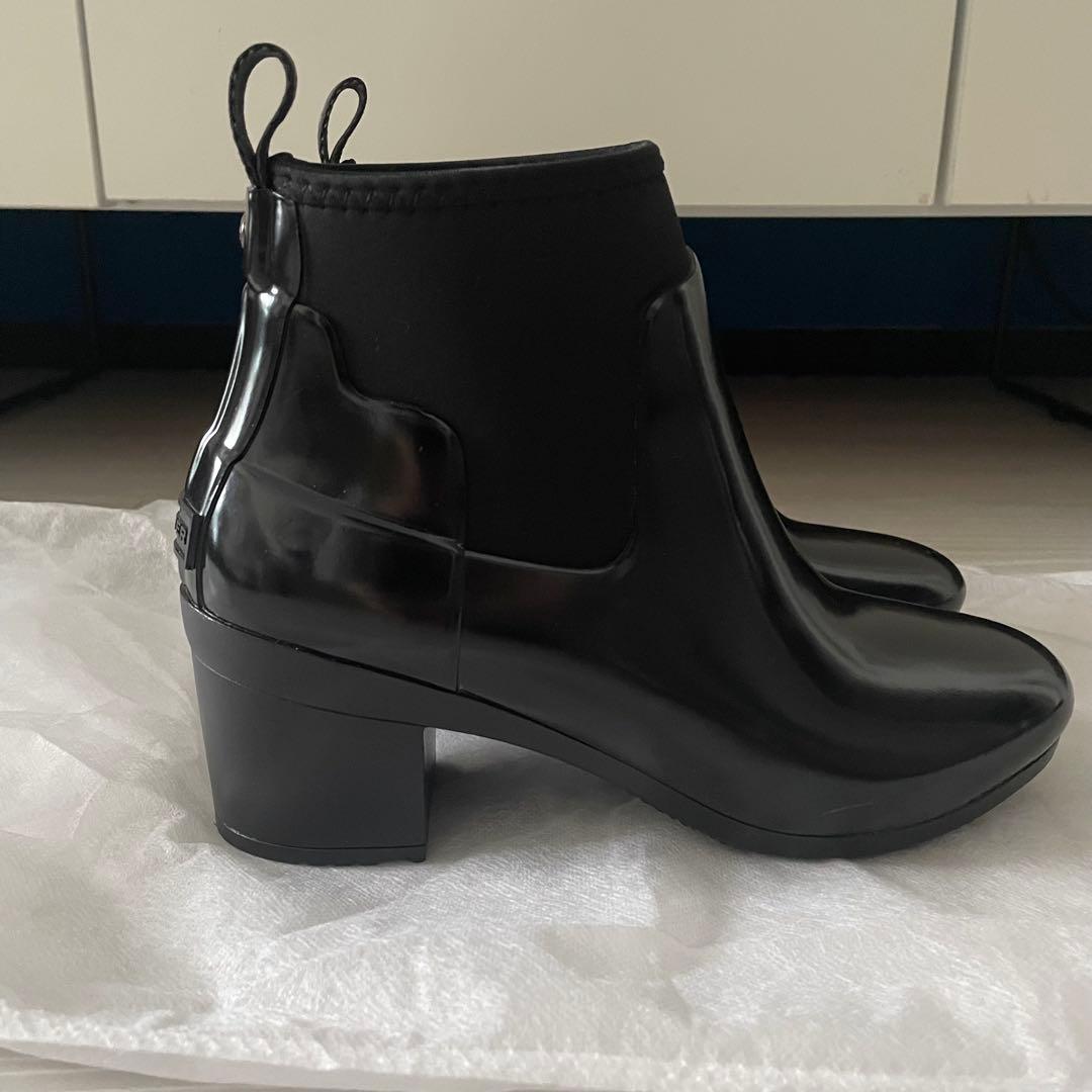 【年内値下げ】HUNTER チャンキーヒールレインブーツ　23.5cm