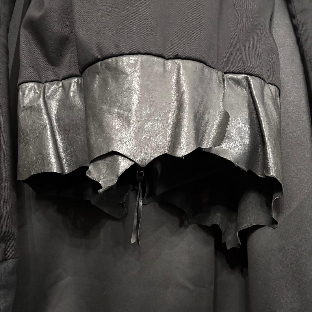 EKAM 00s archive jacket レザー×ツイル フードジャケット - メルカリ