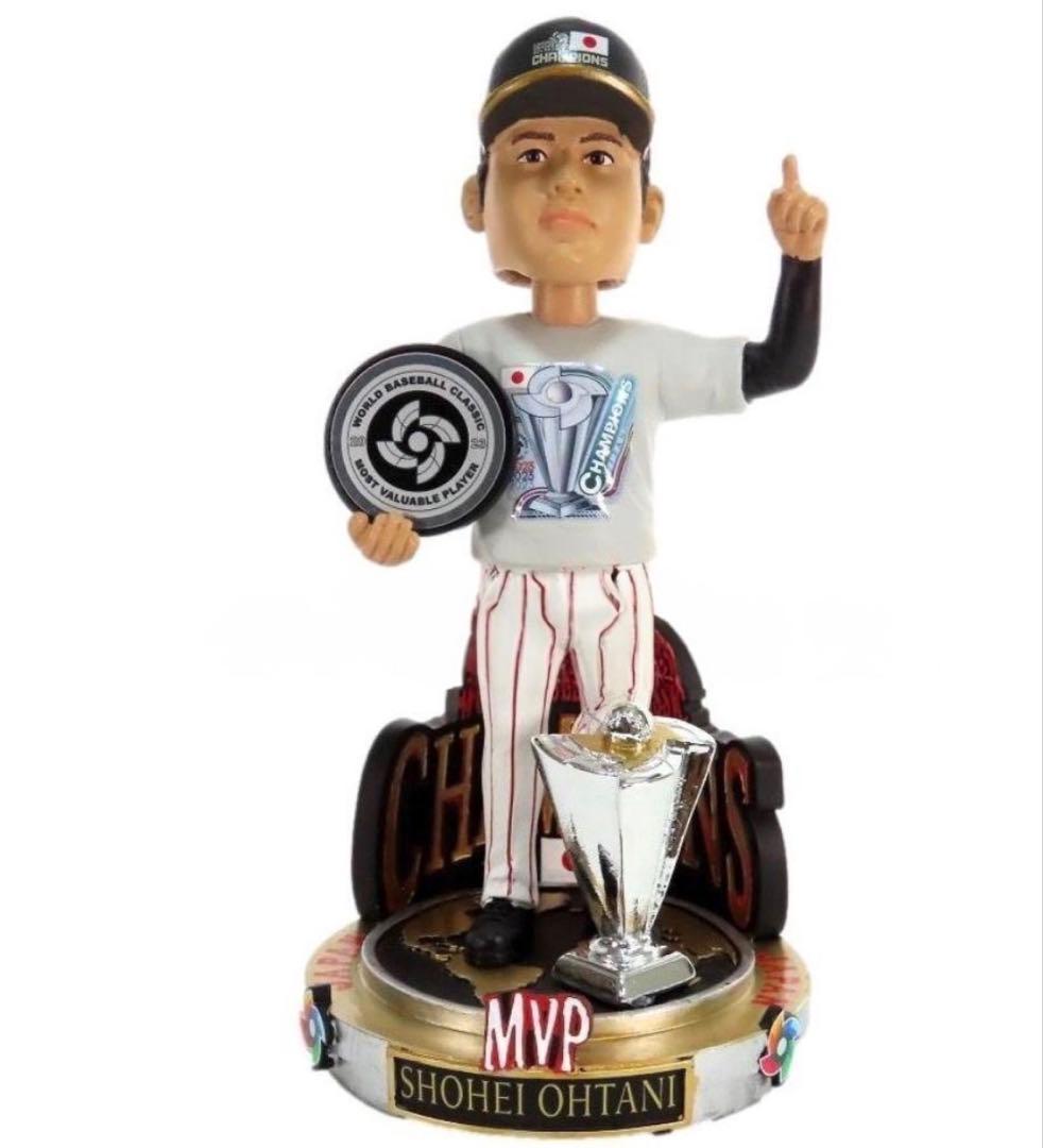大谷翔平【123個限定】ボブルヘッド WBC 優勝トロフィー MVP盾 - メルカリ