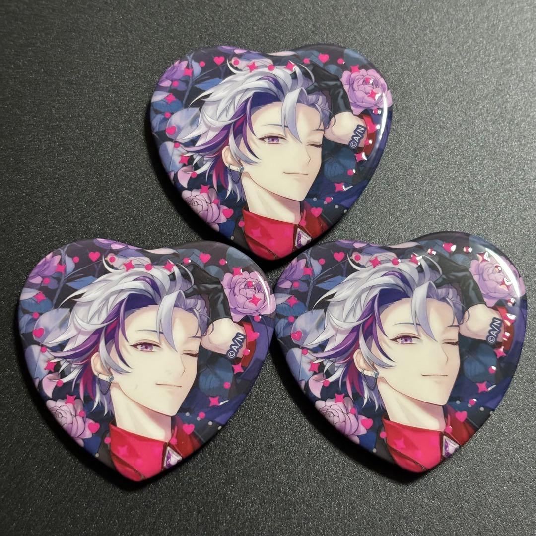 にじさんじ Rose Valentine ハート缶バッジ レア 不破湊 - メルカリ