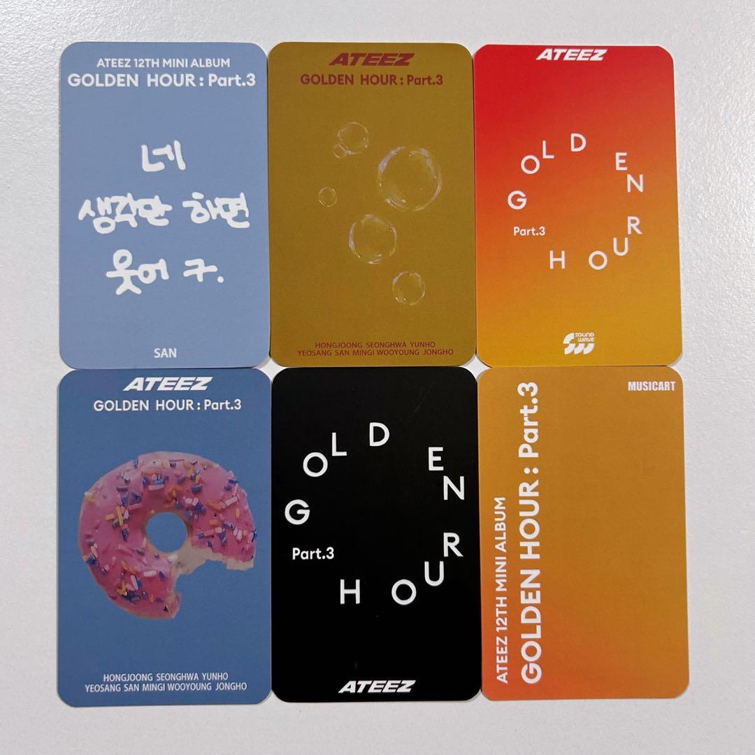 残り1点】ATEEZ soundwave GOLDEN HOUR 6種 コンプ - メルカリ