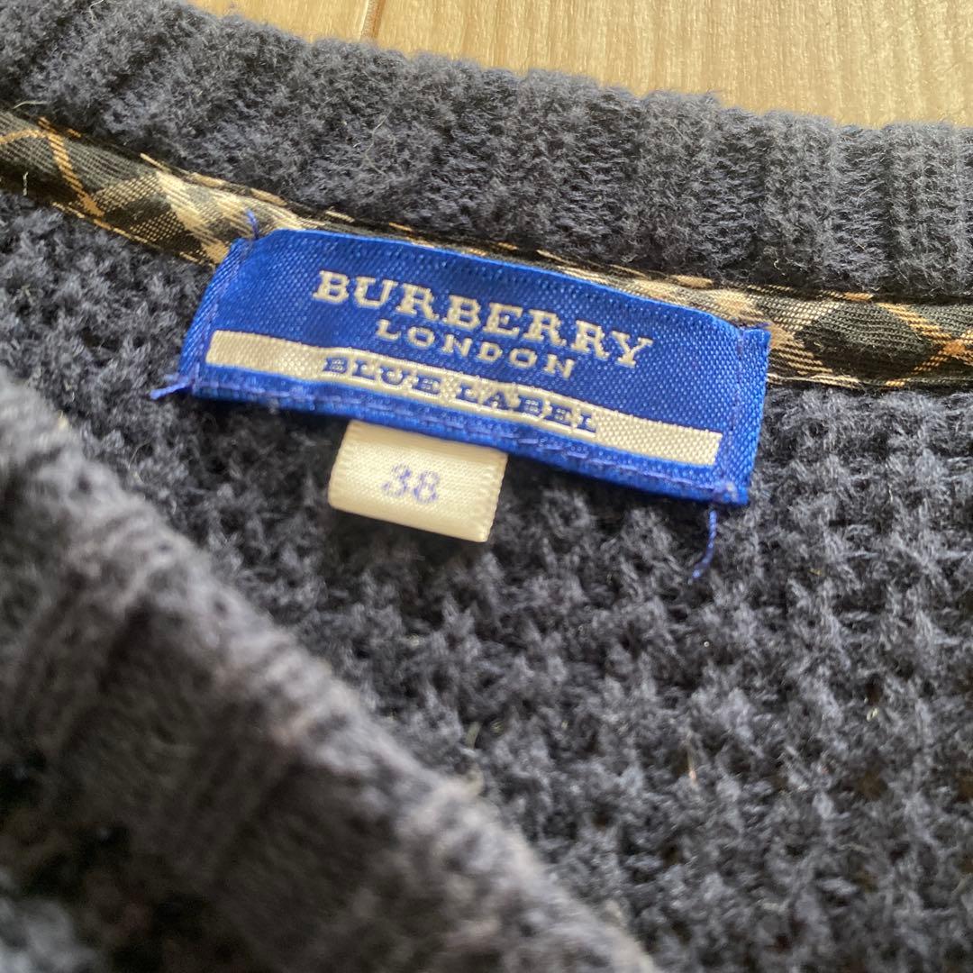 BURBERRY ケーブルニット セーター ネイビー 38 - メルカリ