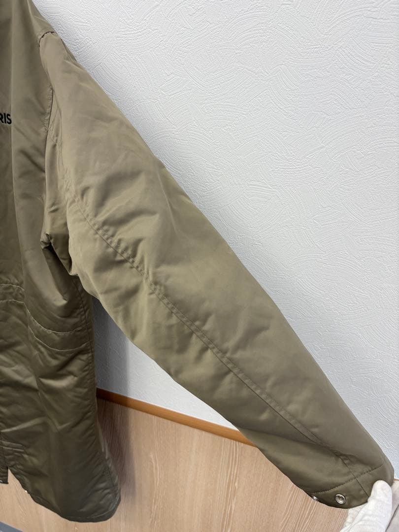 極美品 Dior ディオール 1947刺繍 ナイロン フーデッドコート 48