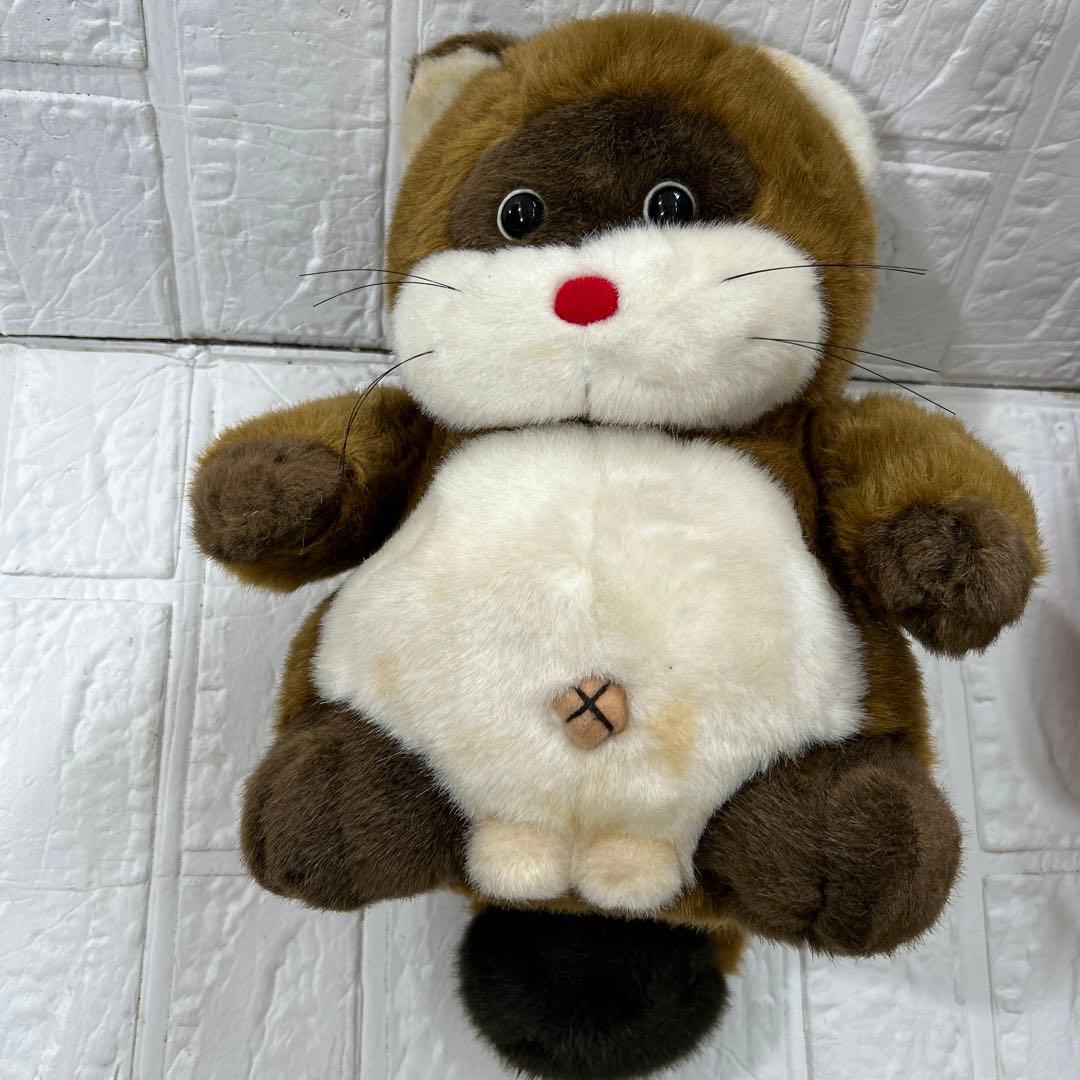 たぬき ぬいぐるみ ヒロクンハウス タヌキ レトロ 昭和 - メルカリ