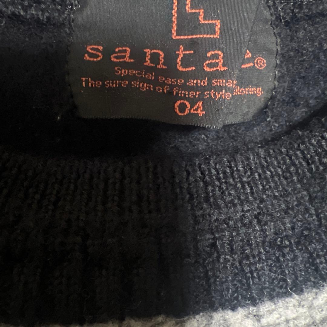 santafe サンタフェ 刺繍 セーター サイズXL グレー/黒 - メルカリ