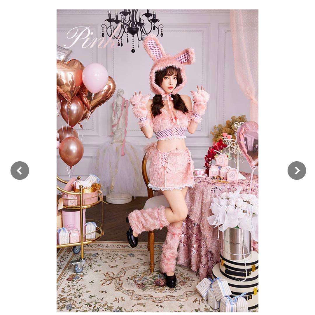 Malymoon マリームーン テディバニーギンガムファーセットアップ