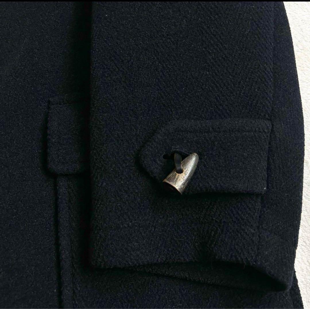 美品】バーバリーズ 表記L ダッフルコート ムーアブルック ネイビー