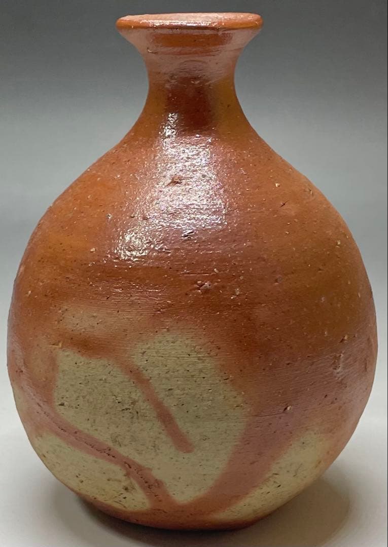 人間国宝 伊勢崎淳 備前緋襷徳利 四方桟共箱 d5732 - メルカリ