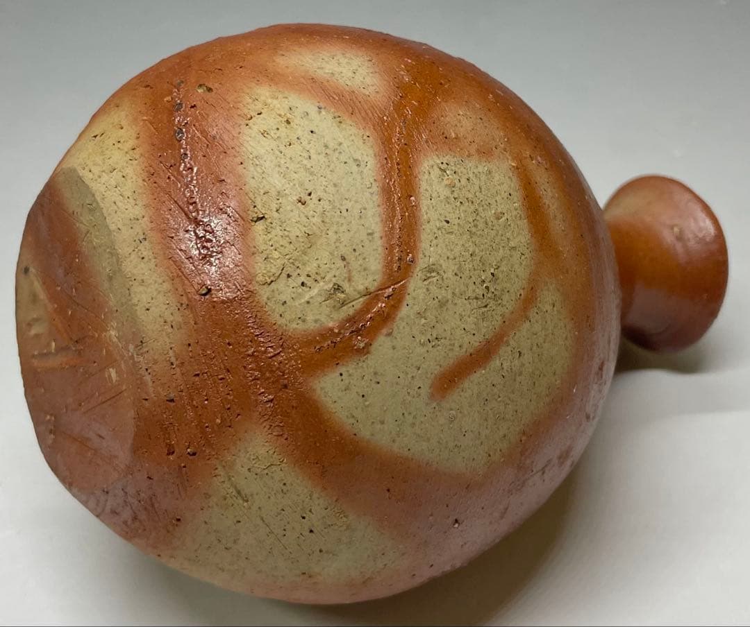 人間国宝 伊勢崎淳 備前緋襷徳利 四方桟共箱 d5732 - メルカリ