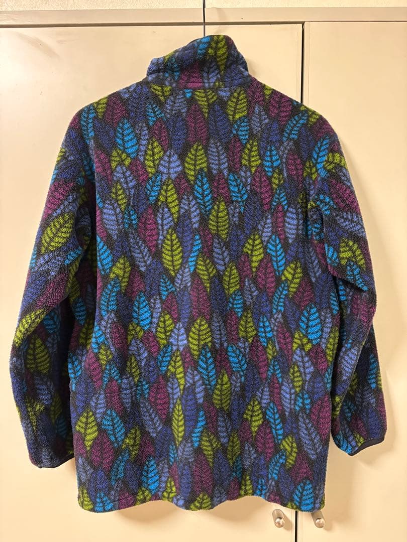 ハナフコ様専用【91年製】パタゴニア ハーフジップ フリース リーフ柄