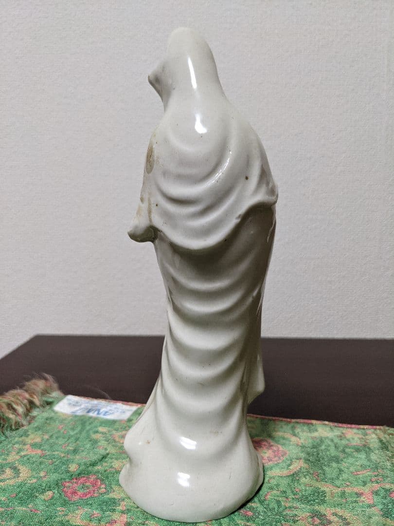 ⭐高橋道八造 珍品！遺品 極めて稀 仏教美術 白磁 観音菩薩立像 仏像