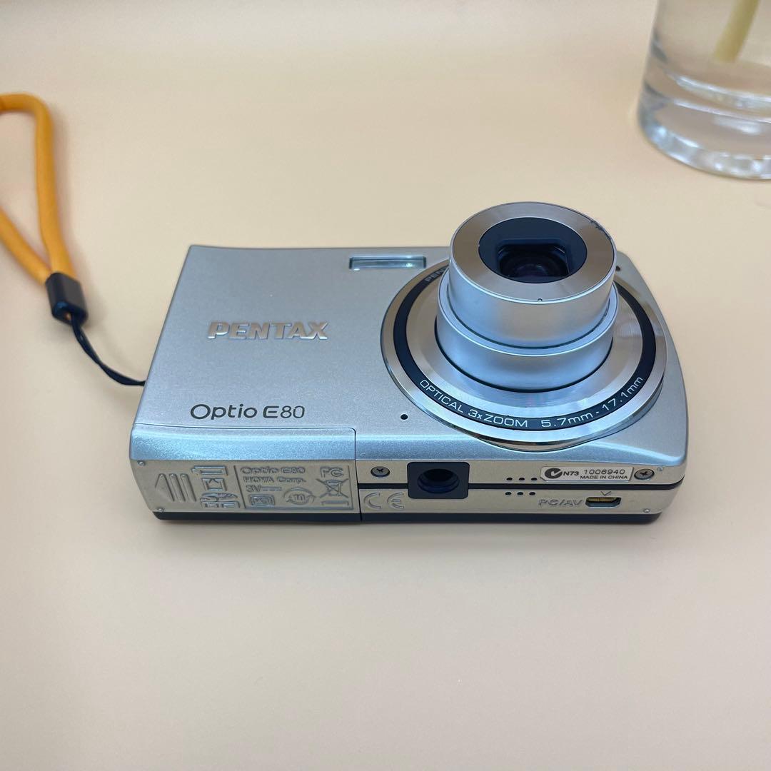 スマホ転送OK✨PENTAX Optio E80✨動作確認済 単三電池 可愛い❤️