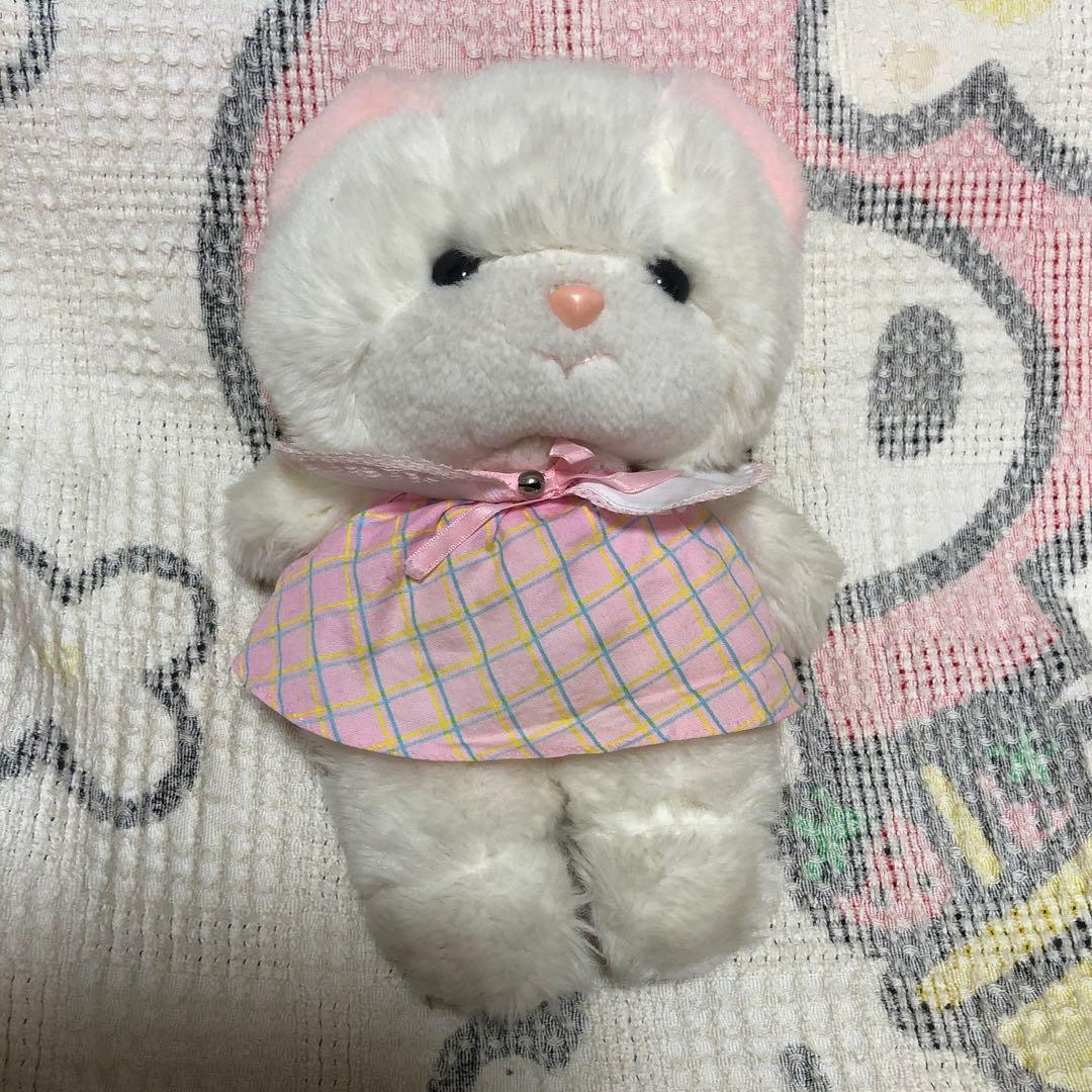 当時の物 昭和レトロ ヴィンテージ 吉徳 クリーミー 猫 ぬいぐるみ