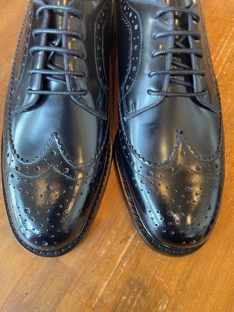 MURATA ORIGINAL9210776ウイングチップ黒鏡面本革27.5