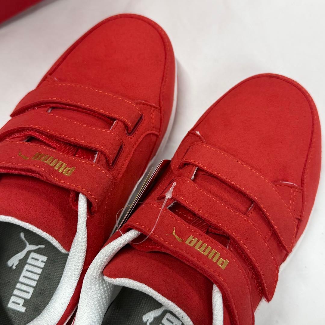PUMAプーマ　安全靴　プロスニーカー　レッド　25.5cm