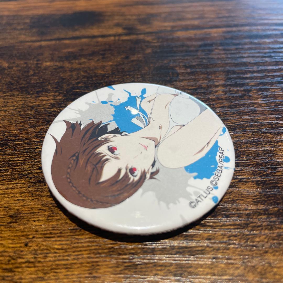 ペルソナ5 純喫茶ルブラン 屋根裏作戦会議 缶バッジ 水着 新島真